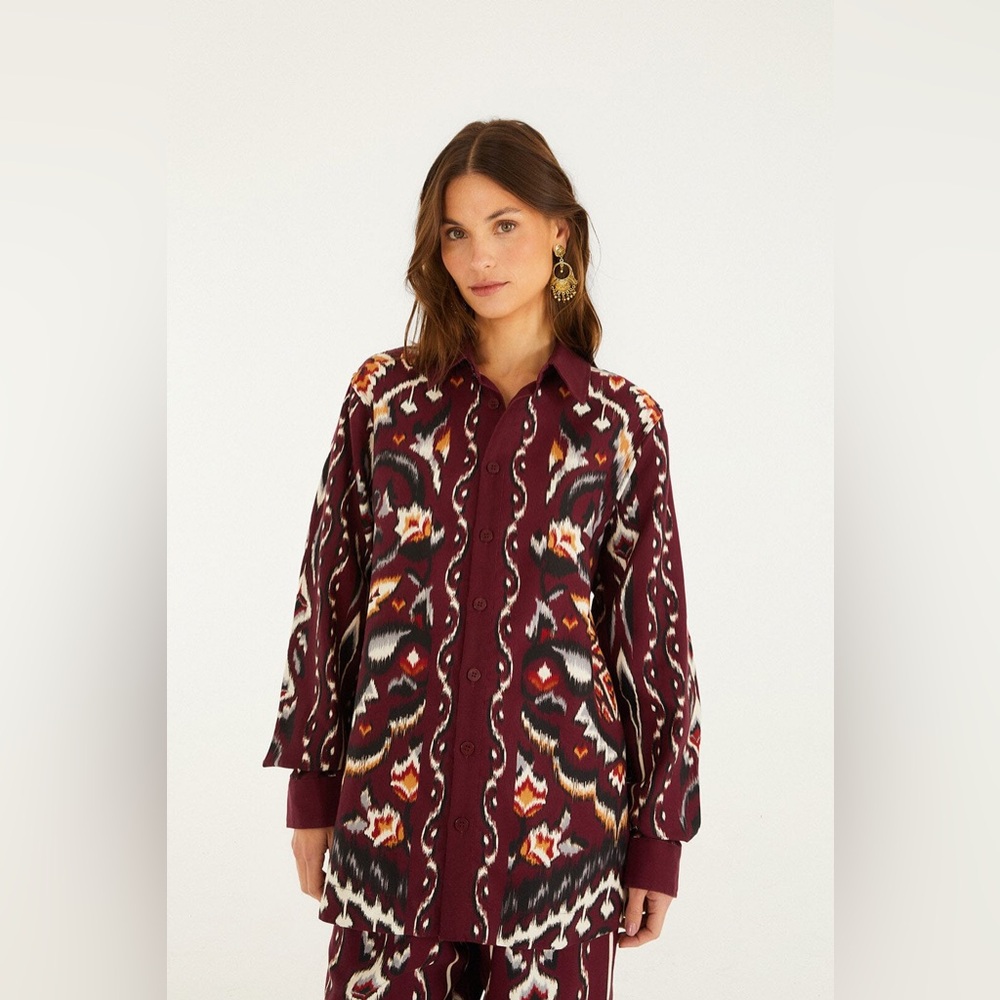 Sand Ainika Pineapple Ikat Shirt